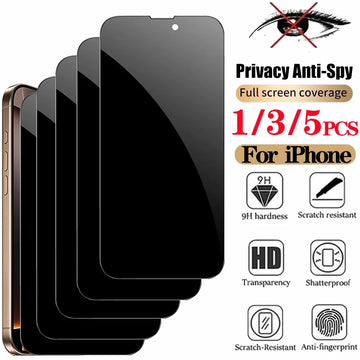Glow Haus™ Privacy Screen Protector – Anti-Spy Tempered Glass for iPhone